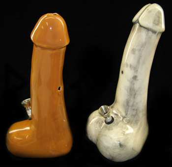 Illustration for article titled Put It In Your Mouth: Genital-Shaped Bongs